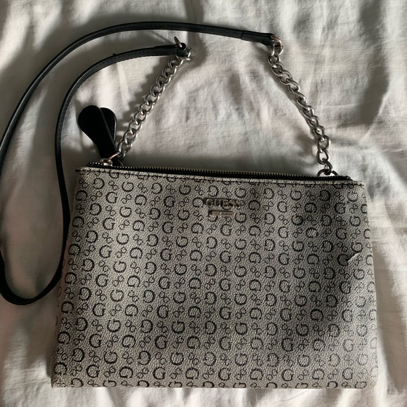 Guess Bags Black White And Grey Guess Purse Poshmark